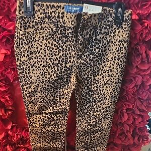 Old Navy NWT Girls Leopard Print Rockstar Jeggings Size 14 Super Soft